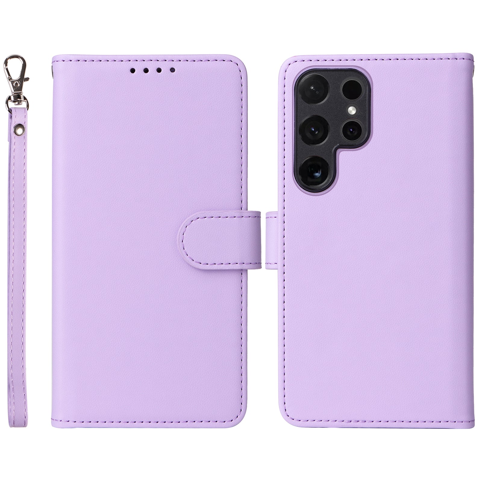 BETOPNICE 005 For Samsung Galaxy S24 Ultra Leather Case Magnetic Detachable Phone Cover - Purple BETOPNICE 005 For Samsung Galaxy S24 Ultra Leather Case Magnetic Detachable Phone Cover - Purple
